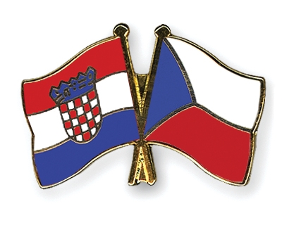 Fahnen Pins Kroatien Tschechische-Republik