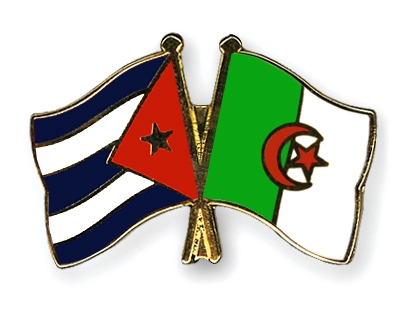 Fahnen Pins Kuba Algerien