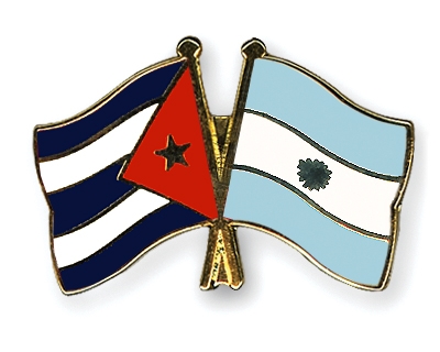 Fahnen Pins Kuba Argentinien