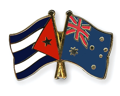 Fahnen Pins Kuba Australien