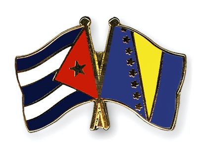Fahnen Pins Kuba Bosnien-und-Herzegowina