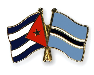 Fahnen Pins Kuba Botsuana