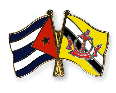 Fahnen Pins Kuba Brunei-Darussalam