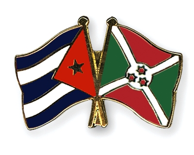 Fahnen Pins Kuba Burundi