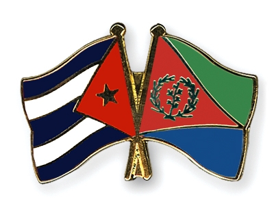 Fahnen Pins Kuba Eritrea