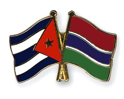 Fahnen Pins Kuba Gambia