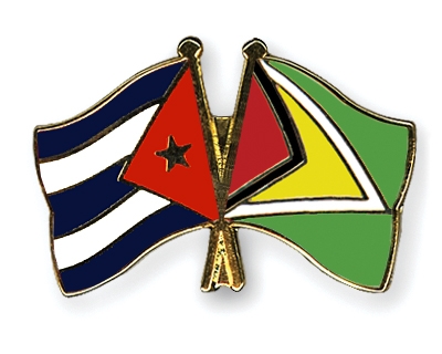 Fahnen Pins Kuba Guyana