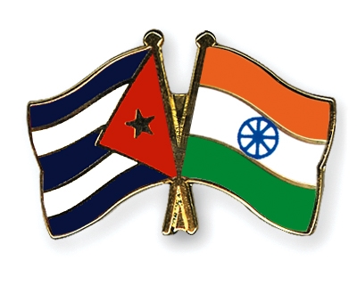 Fahnen Pins Kuba Indien