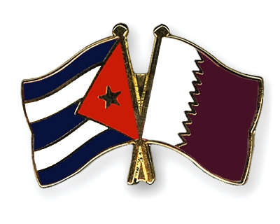 Fahnen Pins Kuba Katar