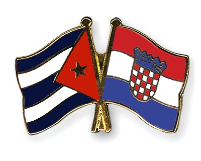 Fahnen Pins Kuba Kroatien