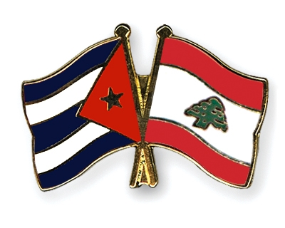 Fahnen Pins Kuba Libanon