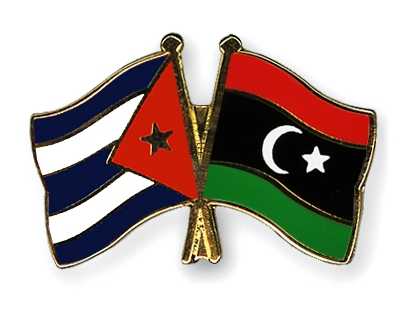 Fahnen Pins Kuba Libyen