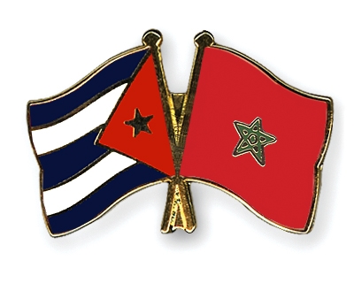 Fahnen Pins Kuba Marokko