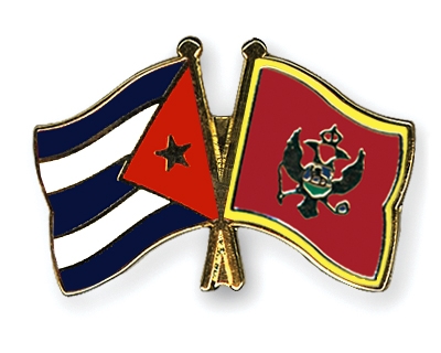Fahnen Pins Kuba Montenegro