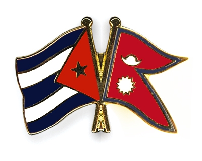 Fahnen Pins Kuba Nepal
