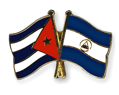 Fahnen Pins Kuba Nicaragua