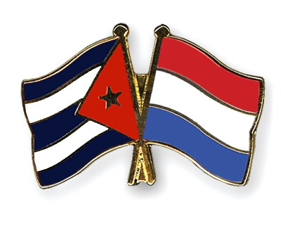 Fahnen Pins Kuba Niederlande