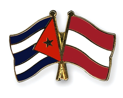 Fahnen Pins Kuba sterreich