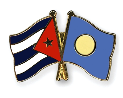 Fahnen Pins Kuba Palau