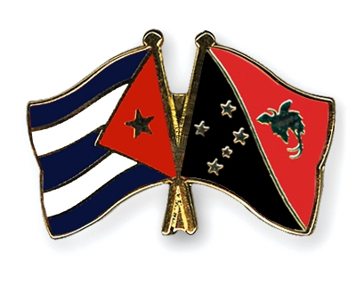 Fahnen Pins Kuba Papua-Neuguinea