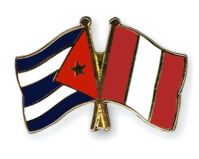 Fahnen Pins Kuba Peru