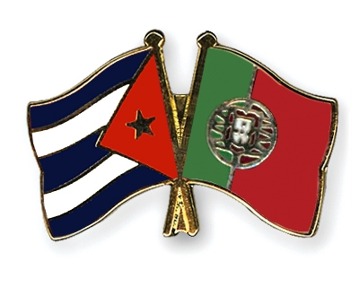 Fahnen Pins Kuba Portugal