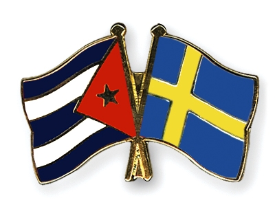 Fahnen Pins Kuba Schweden