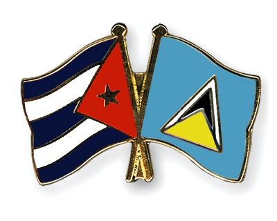 Fahnen Pins Kuba St-Lucia