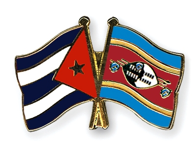 Fahnen Pins Kuba Swasiland