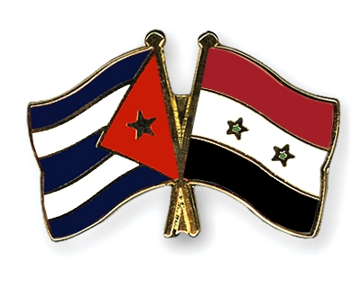 Fahnen Pins Kuba Syrien