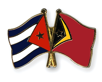Fahnen Pins Kuba Timor-Leste
