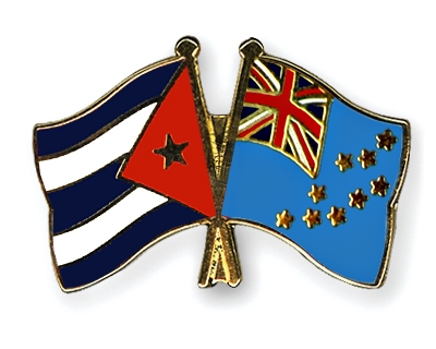 Fahnen Pins Kuba Tuvalu
