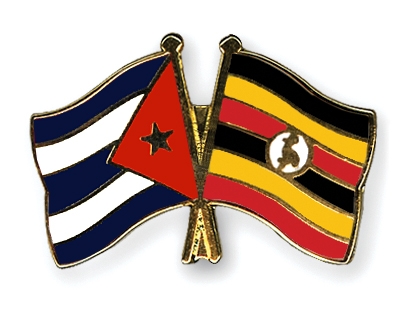 Fahnen Pins Kuba Uganda