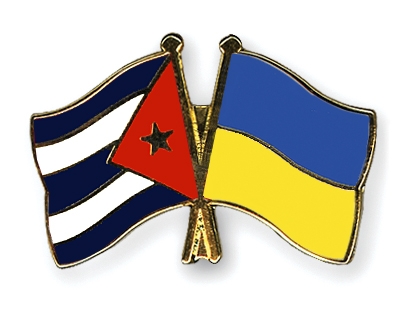 Fahnen Pins Kuba Ukraine