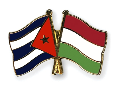 Fahnen Pins Kuba Ungarn