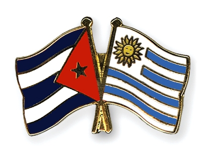 Fahnen Pins Kuba Uruguay