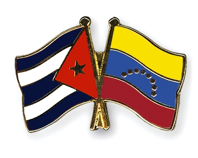 Fahnen Pins Kuba Venezuela