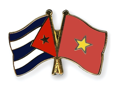 Fahnen Pins Kuba Vietnam