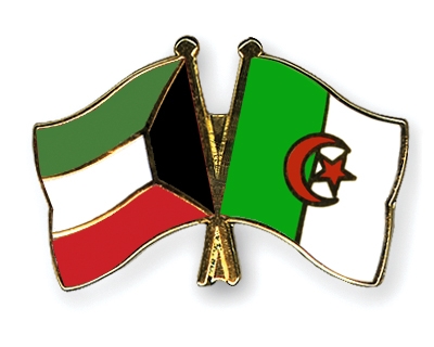 Fahnen Pins Kuwait Algerien