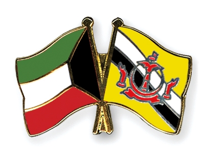 Fahnen Pins Kuwait Brunei-Darussalam