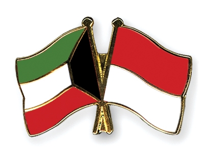 Fahnen Pins Kuwait Indonesien