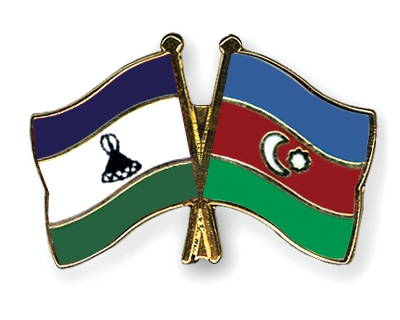 Fahnen Pins Lesotho Aserbaidschan