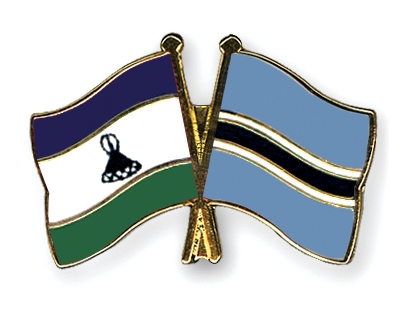 Fahnen Pins Lesotho Botsuana