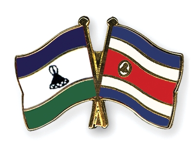 Fahnen Pins Lesotho Costa-Rica