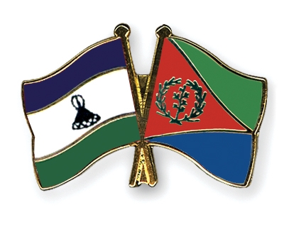 Fahnen Pins Lesotho Eritrea