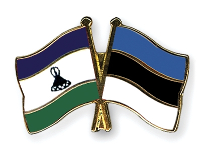 Fahnen Pins Lesotho Estland