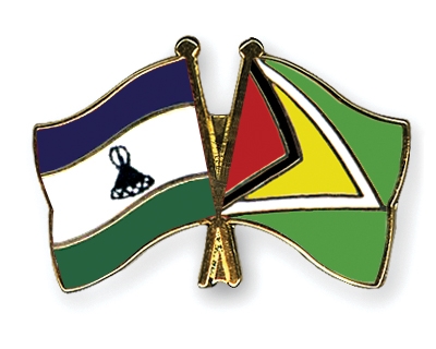 Fahnen Pins Lesotho Guyana