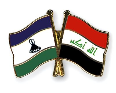 Fahnen Pins Lesotho Irak