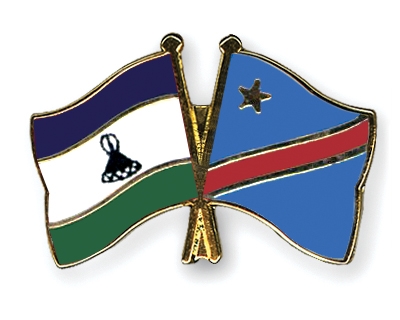Fahnen Pins Lesotho Kongo-Demokratische-Republik