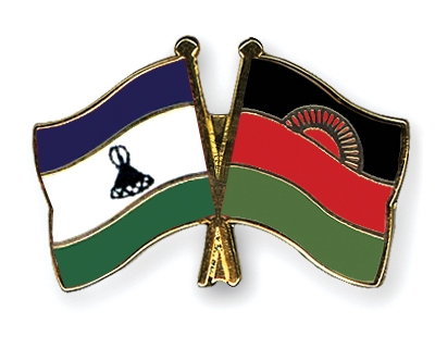Fahnen Pins Lesotho Malawi